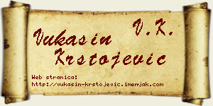 Vukašin Krstojević vizit kartica